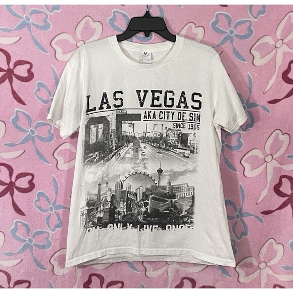 Yazbek Las Vegas Aka City Of Sin Graphic Yolo Shirt Size Large - Picture 1 of 6